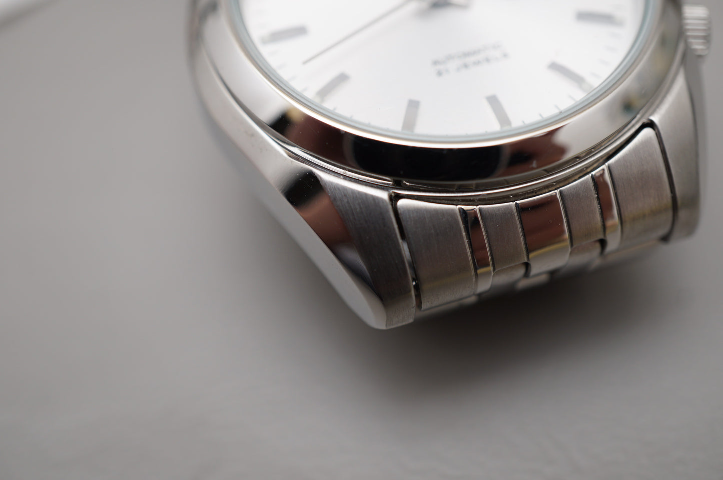 Seiko 5 SNK355K1 7S26 Silver 5 Motif Dial Automatic Watch