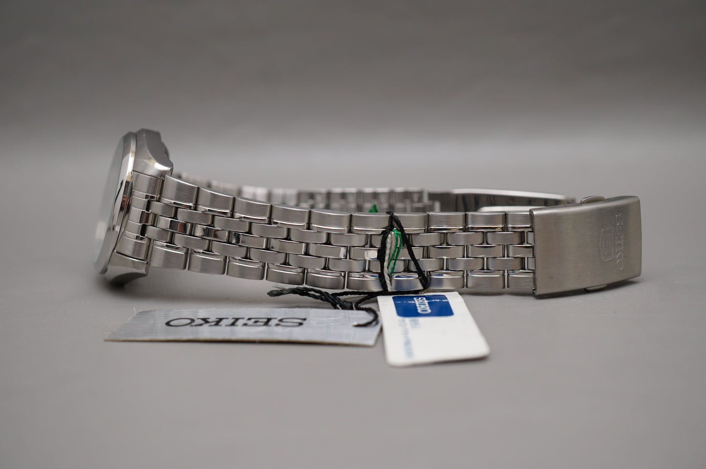 Seiko 5 SNK355K1 7S26 Silver 5 Motif Dial Automatic Watch