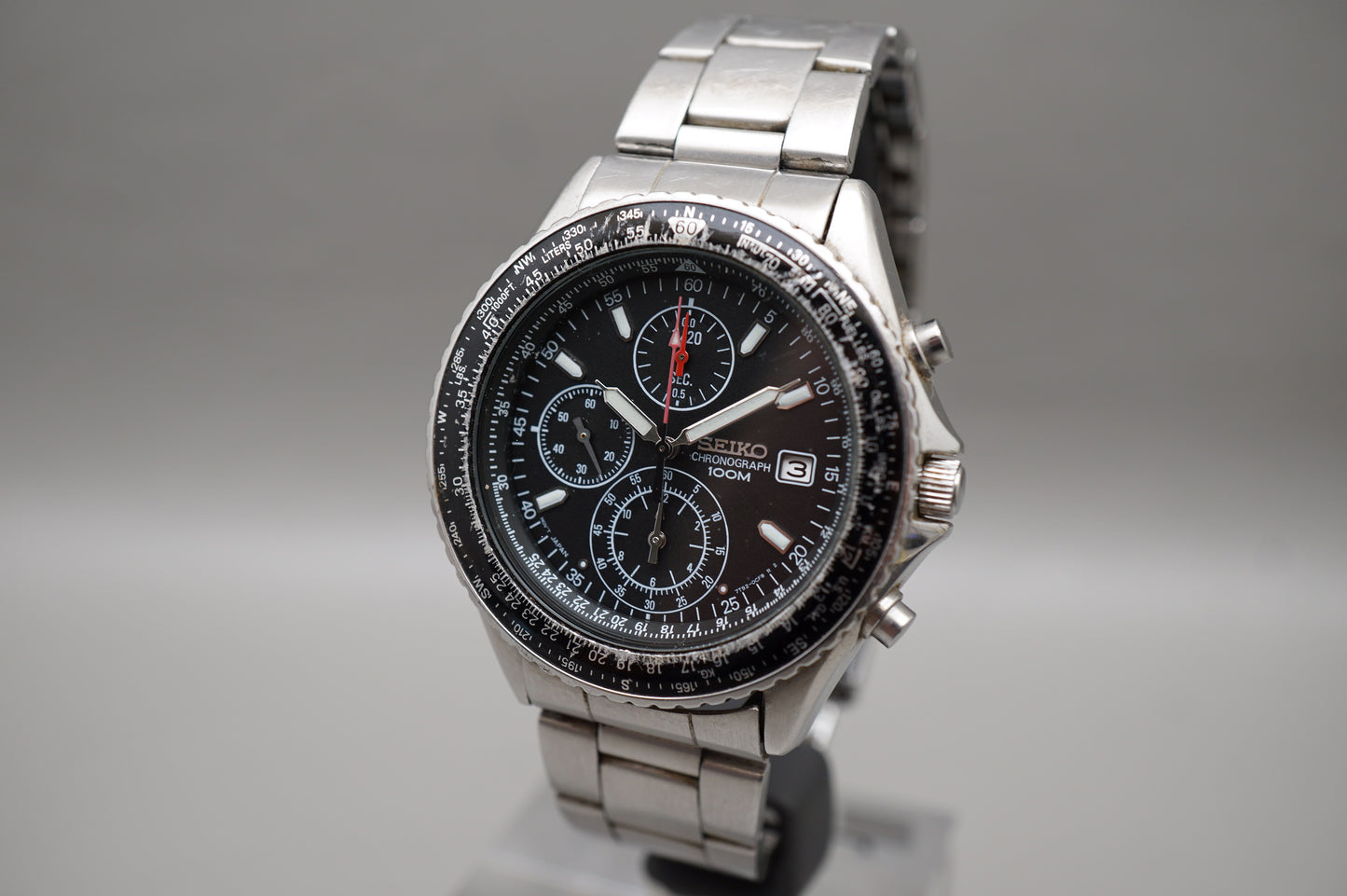 Seiko SND253 7T92 Flightmaster Pilot Chronograph Quartz Watch