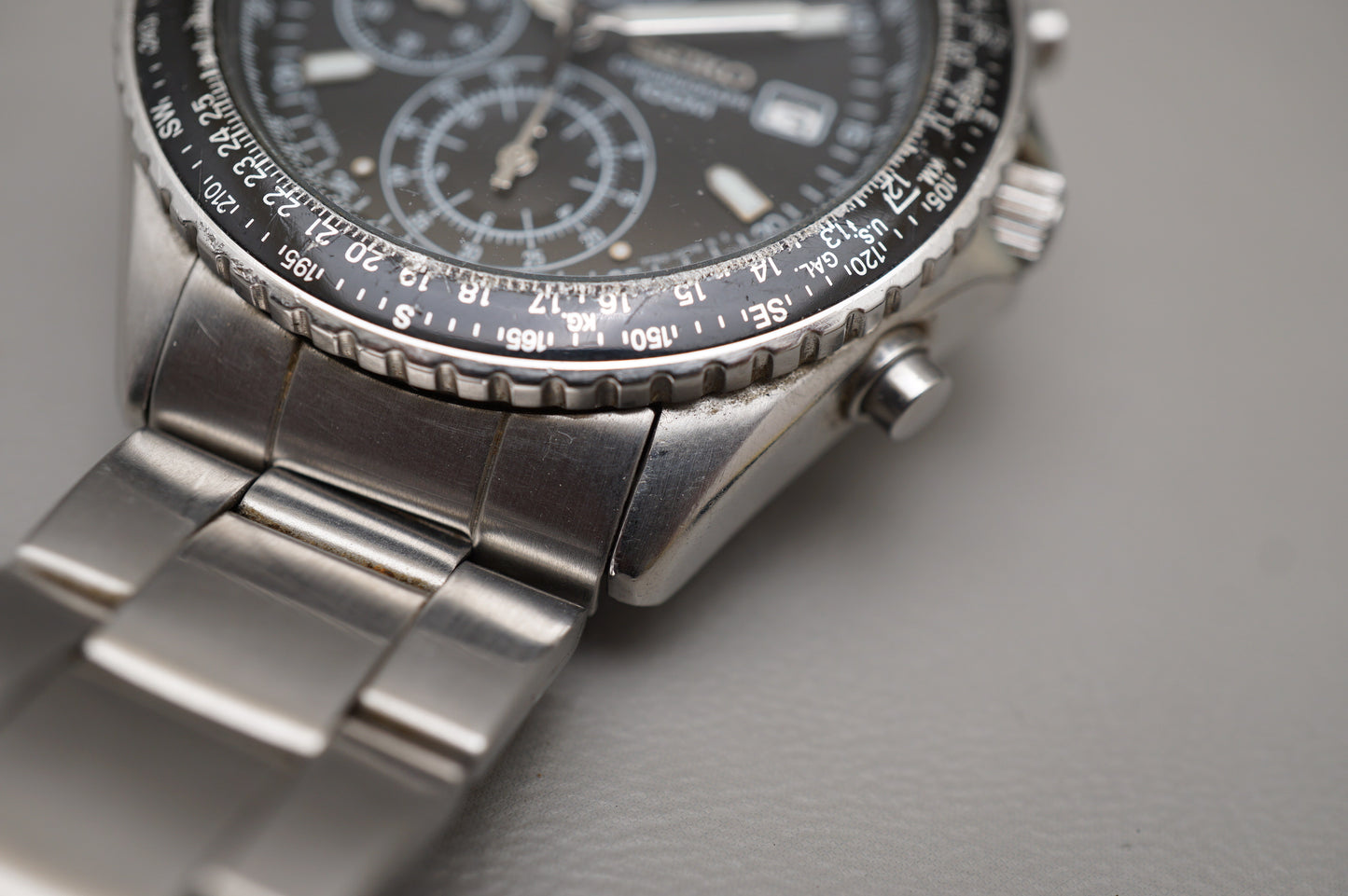 Seiko SND253 7T92 Flightmaster Pilot Chronograph Quartz Watch