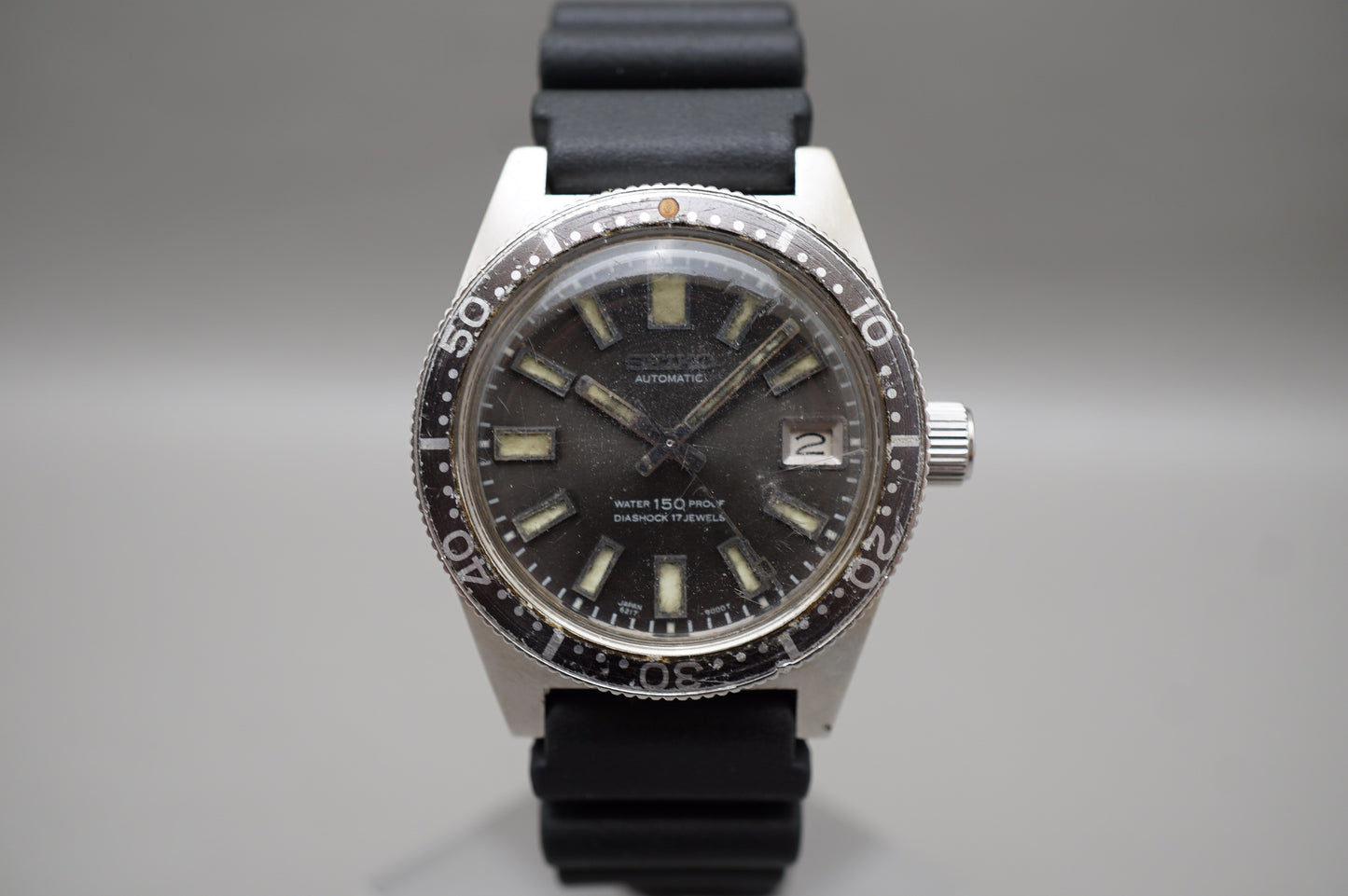 Vintage 1967 Seiko 6217-8001 62MAS Big Crown Horseshoe Automatic Watch
