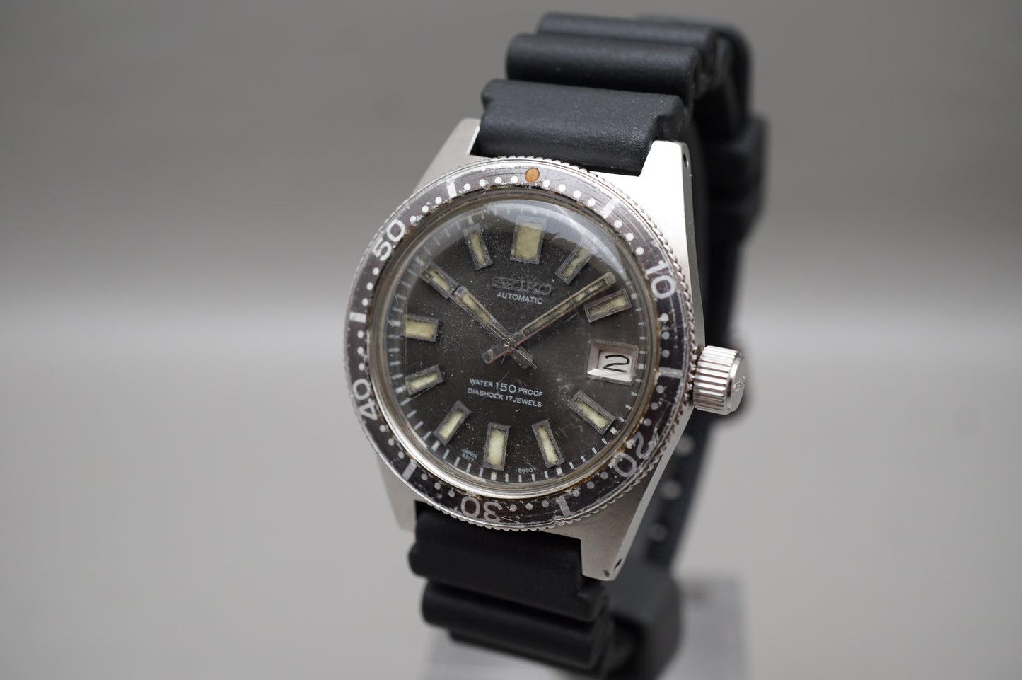 Vintage 1967 Seiko 6217-8001 62MAS Big Crown Horseshoe Automatic Watch
