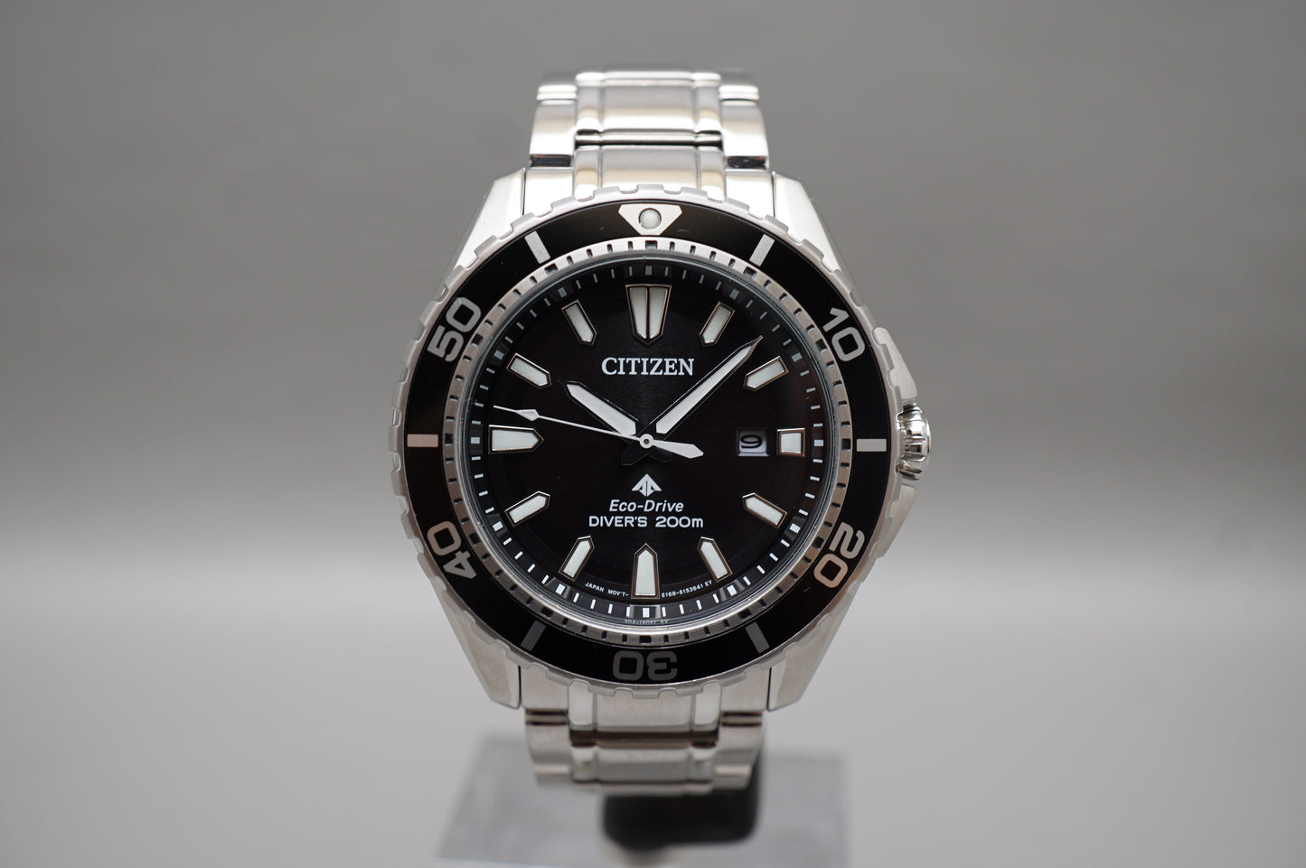 Citizen Eco-Drive BN0190-82E Black Dial Divers 200M Solar Quartz Watch
