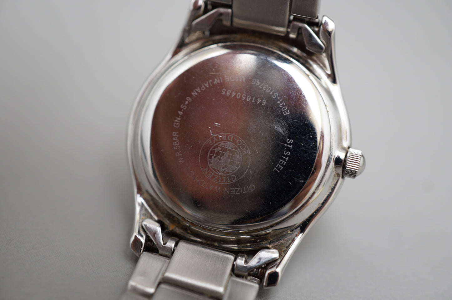 Citizen Eco-Drive E031-S103746 Silver Dial Ladies Solar Quartz Watch Japan Made