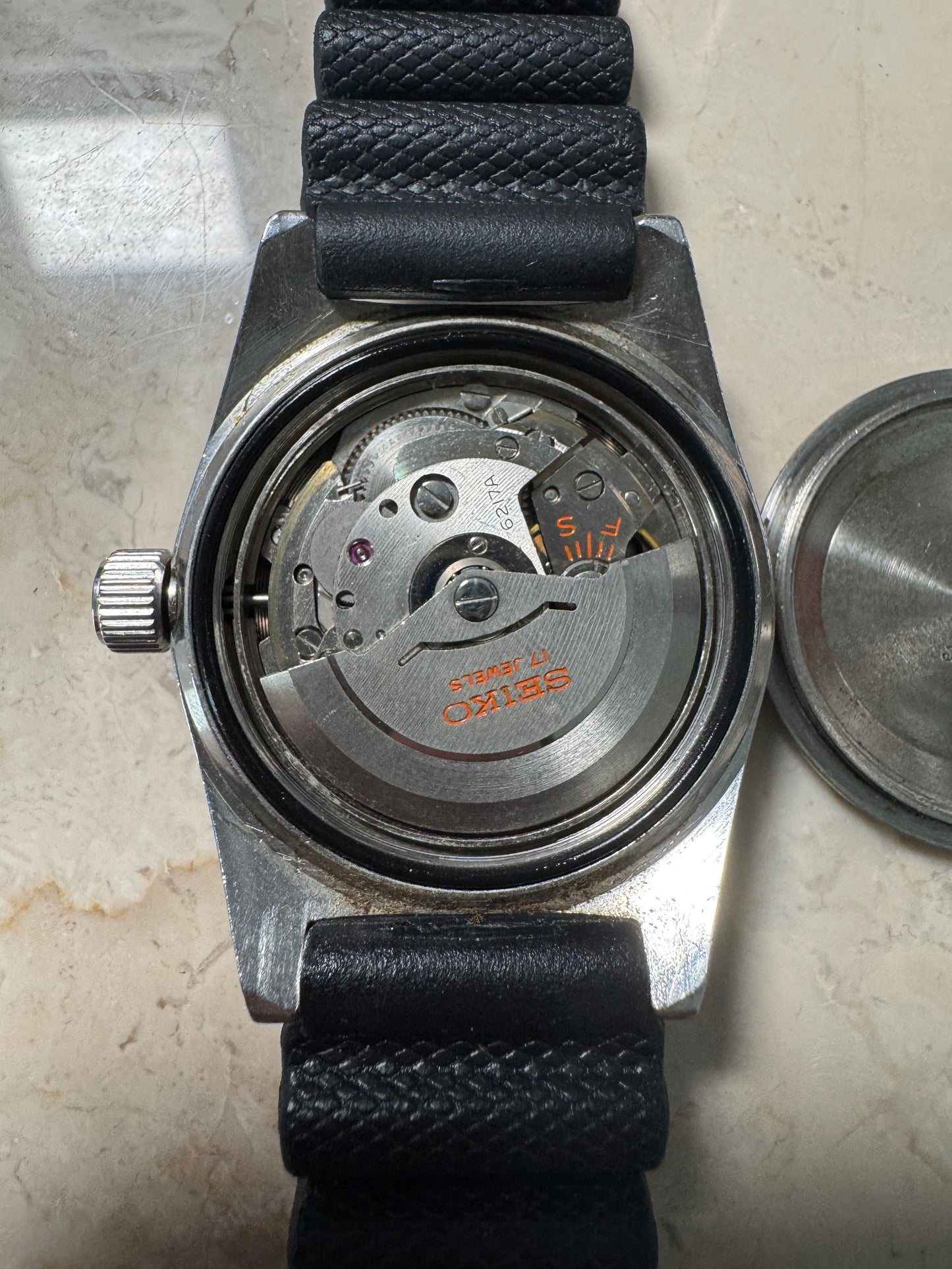 Vintage 1967 Seiko 6217-8001 62MAS Big Crown Horseshoe Automatic Watch
