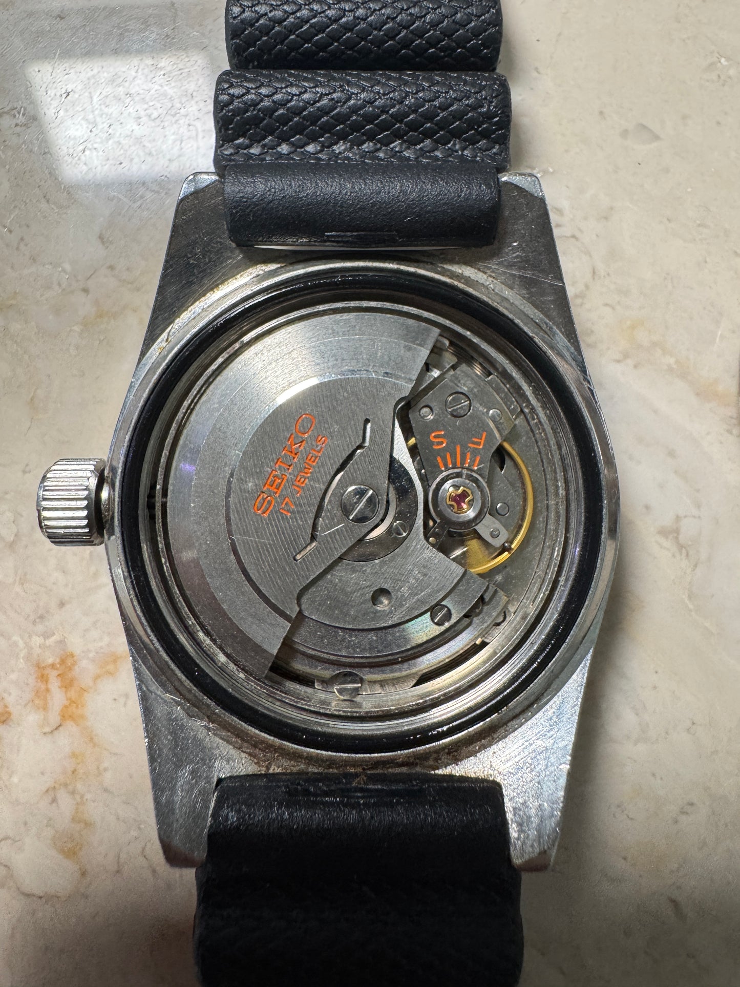 Vintage 1967 Seiko 6217-8001 62MAS Big Crown Horseshoe Automatic Watch