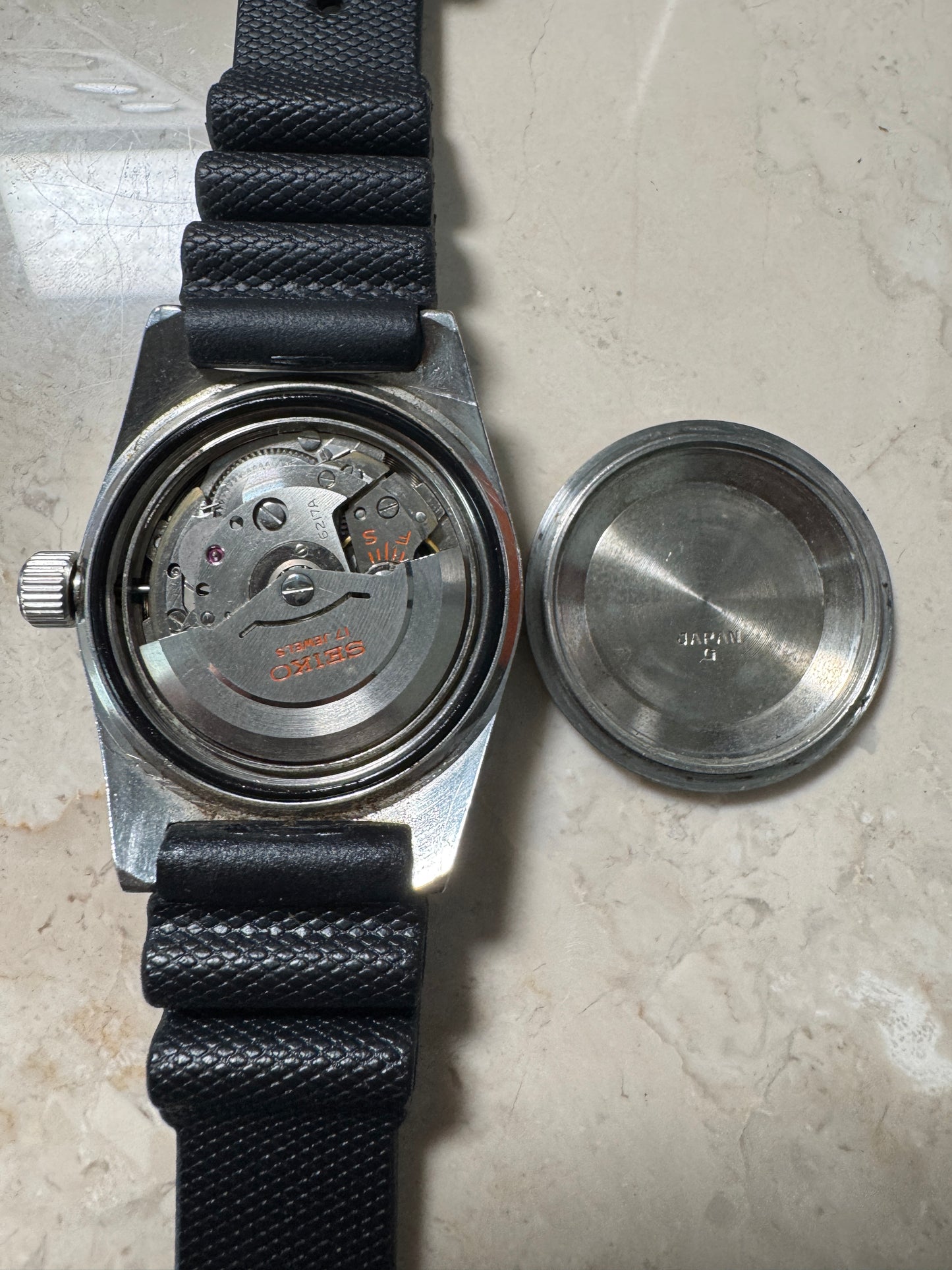 Vintage 1967 Seiko 6217-8001 62MAS Big Crown Horseshoe Automatic Watch