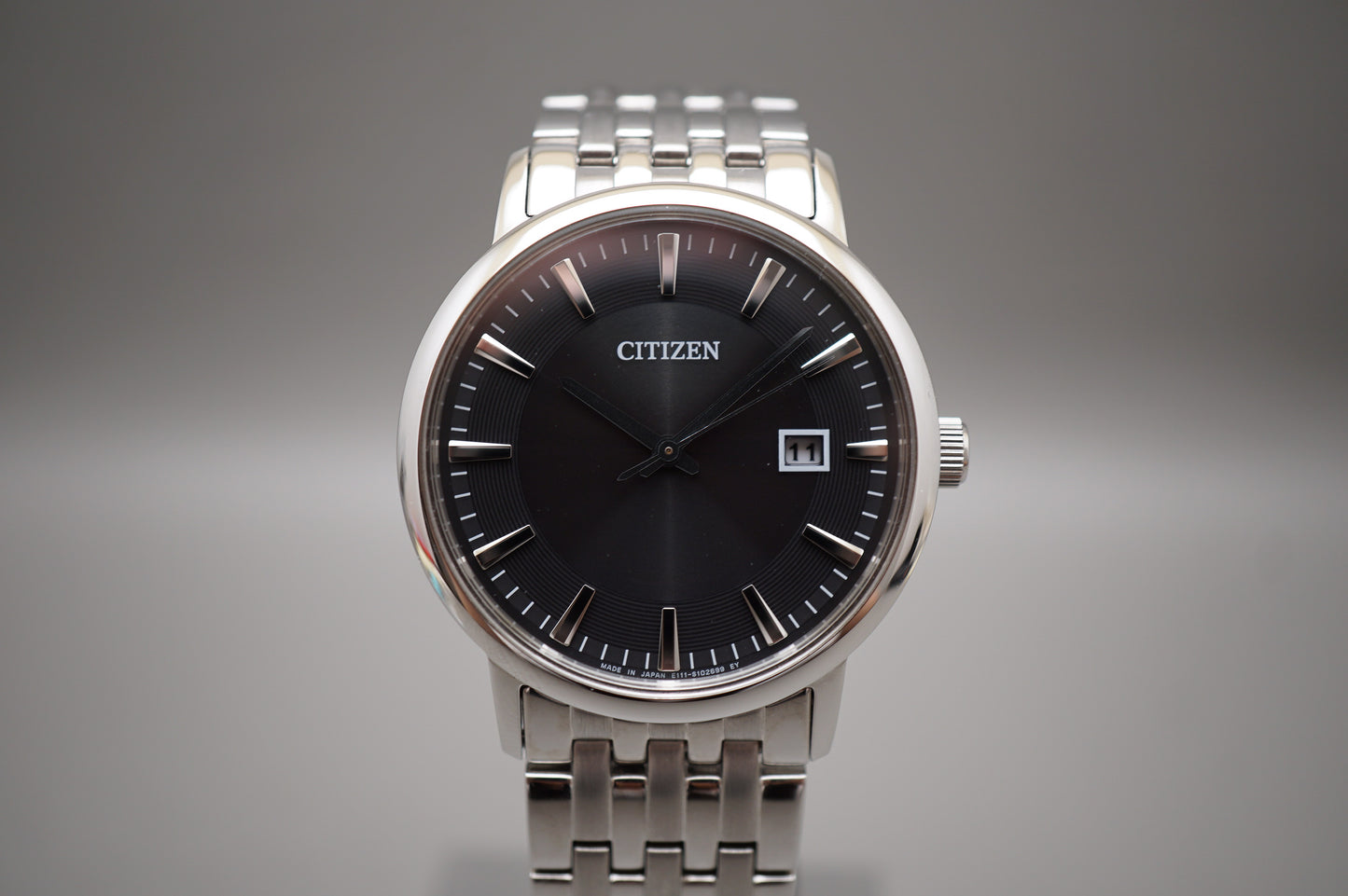 Citizen Eco-Drive E111-S067901 Black Dial Sapphire JDM Solar Quartz Watch