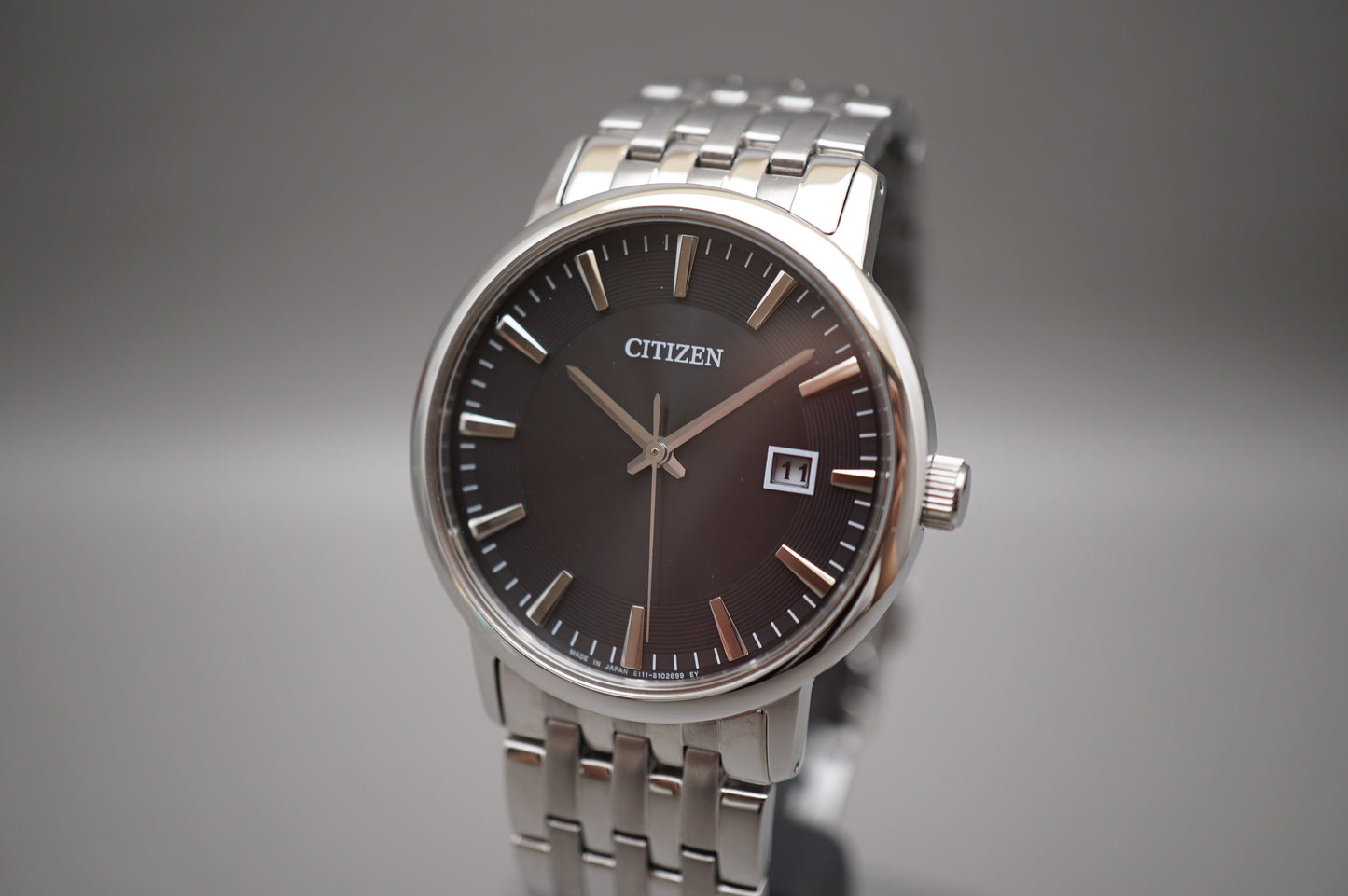 Citizen Eco-Drive E111-S067901 Black Dial Sapphire JDM Solar Quartz Watch