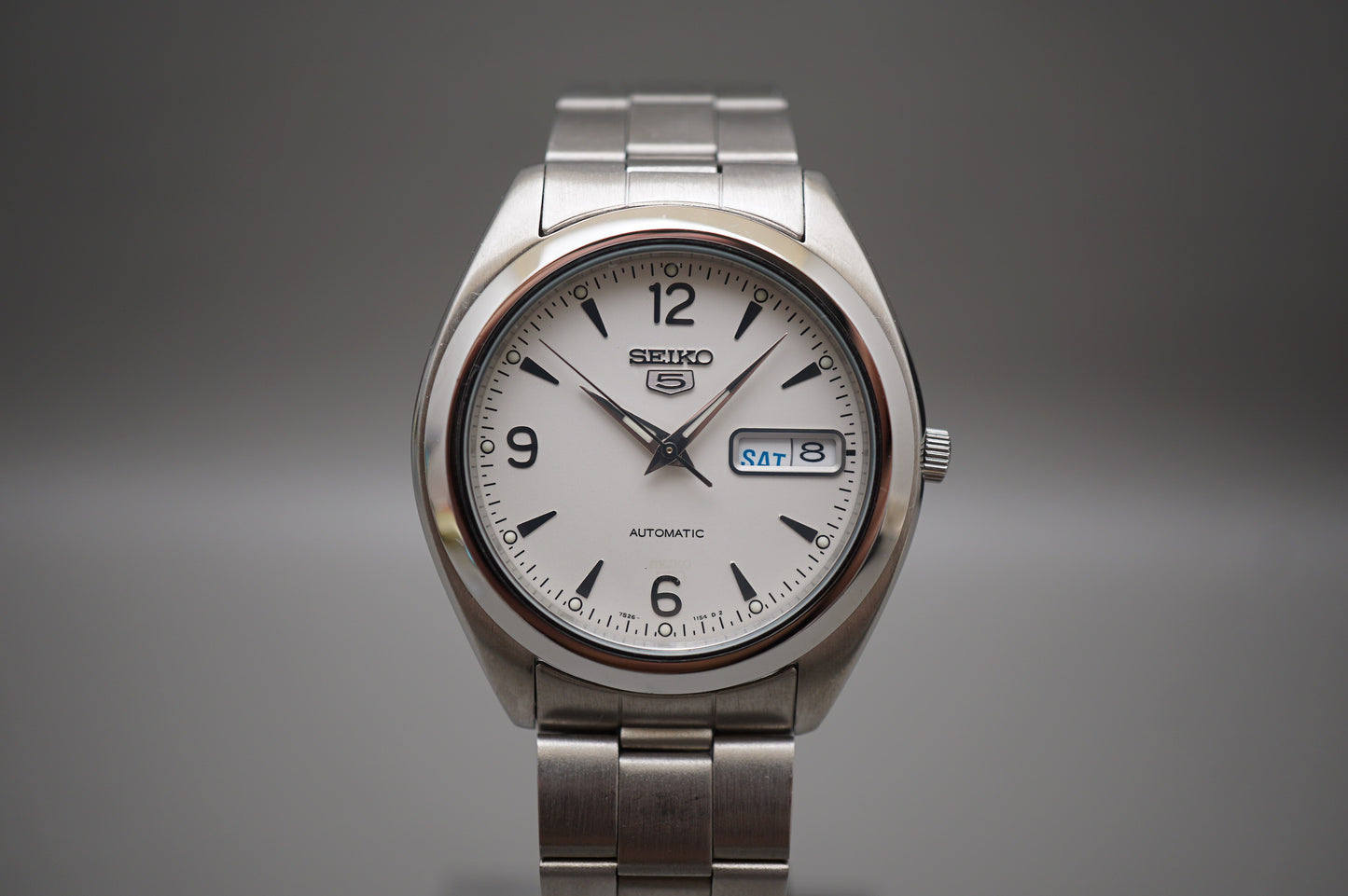 Seiko 5 Sport SNX121 White Dial 37mm Automatic Mechanical Watch READ