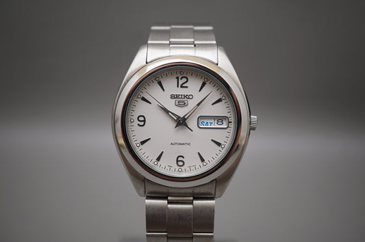 Seiko 5 Sport SNX121 White Dial 37mm Automatic Mechanical Watch READ