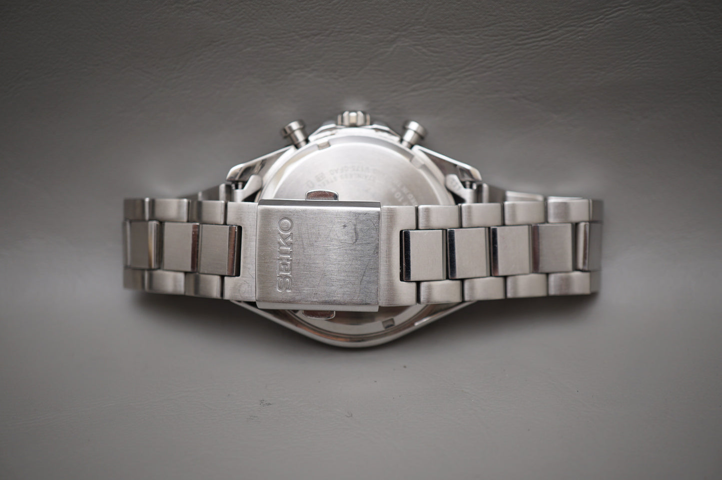 Seiko Selection SBPY165 V175 Solar Chronograph Panda White Dial Quartz Watch
