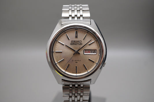 Vintage 1975 Seiko 5 Actus 7019-7060 Champagne Dial JDM Automatic Watch