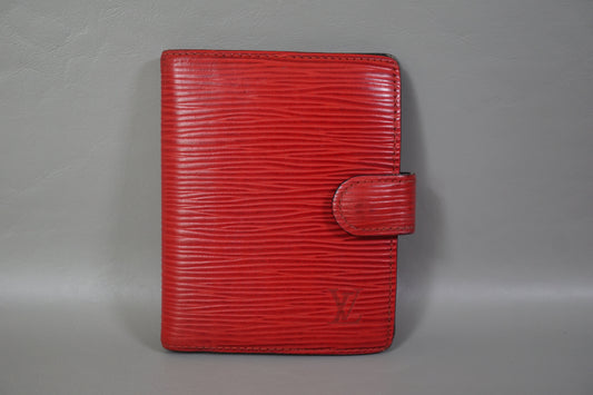 Louis Vuitton Red Epi Mini Agenda R20077 Organizer Planner