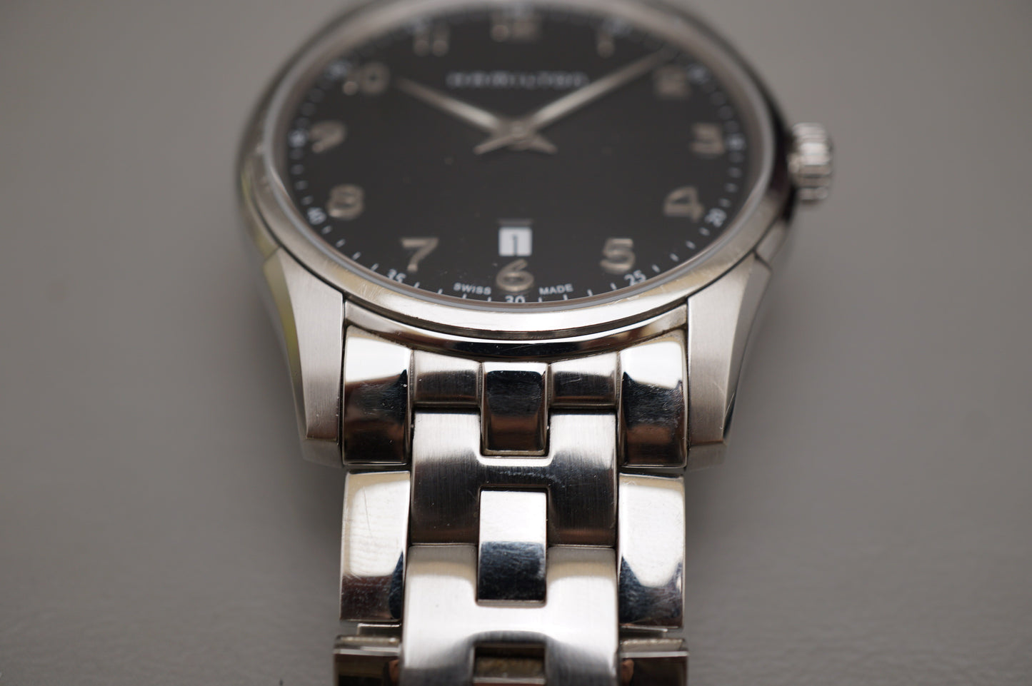 Hamilton Jazzmaster H385110 Black Dial Thinline Quartz Watch