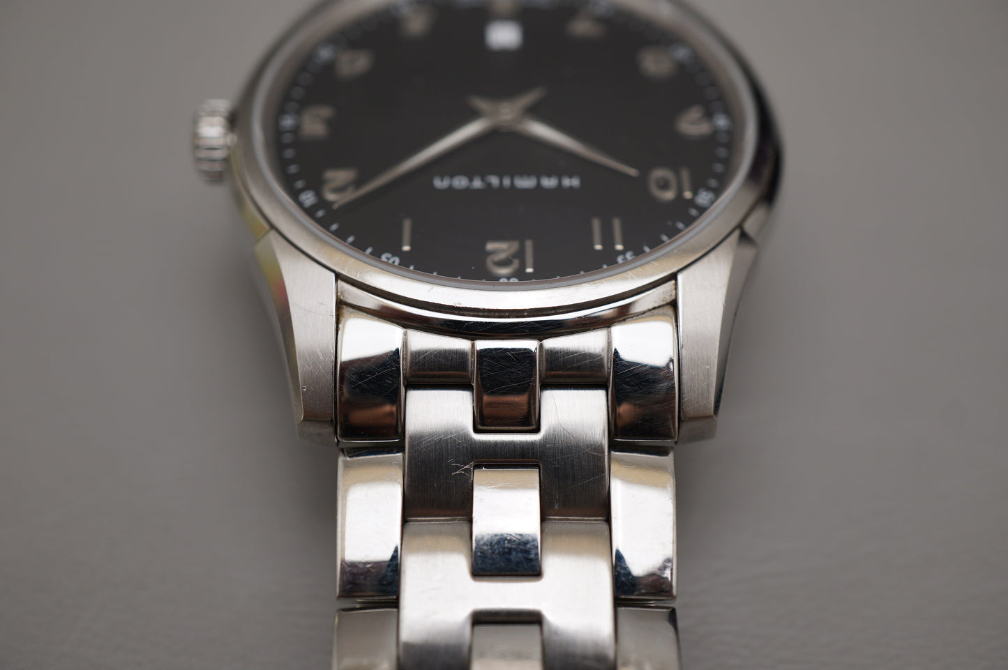 Hamilton Jazzmaster H385110 Black Dial Thinline Quartz Watch