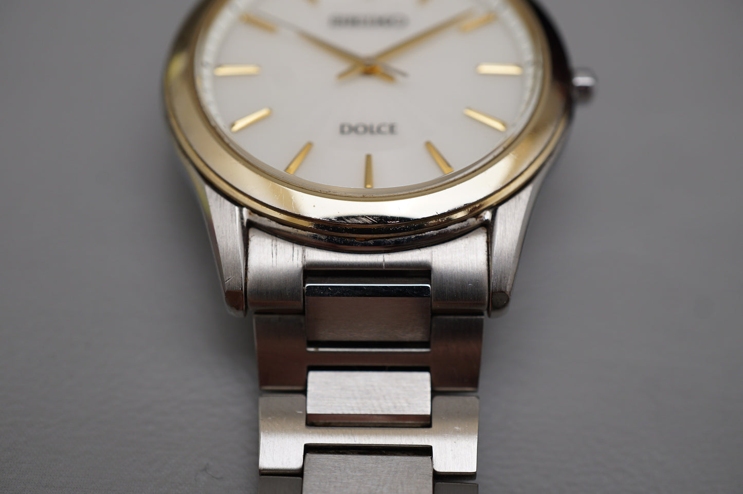 Seiko Dolce SADL014 V131 Two Tone Sunburst Dial Solar JDM Quartz Watch