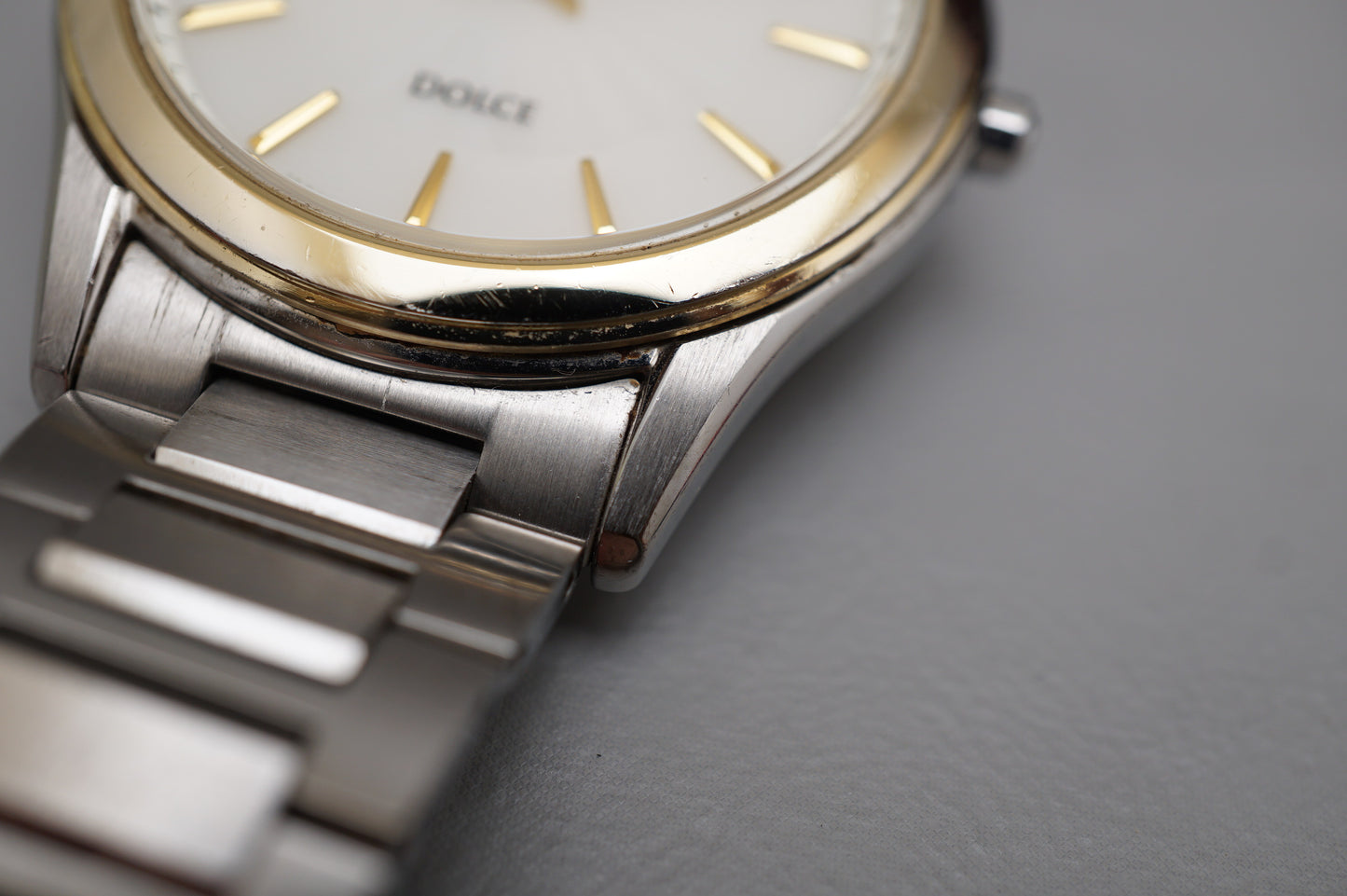 Seiko Dolce SADL014 V131 Two Tone Sunburst Dial Solar JDM Quartz Watch