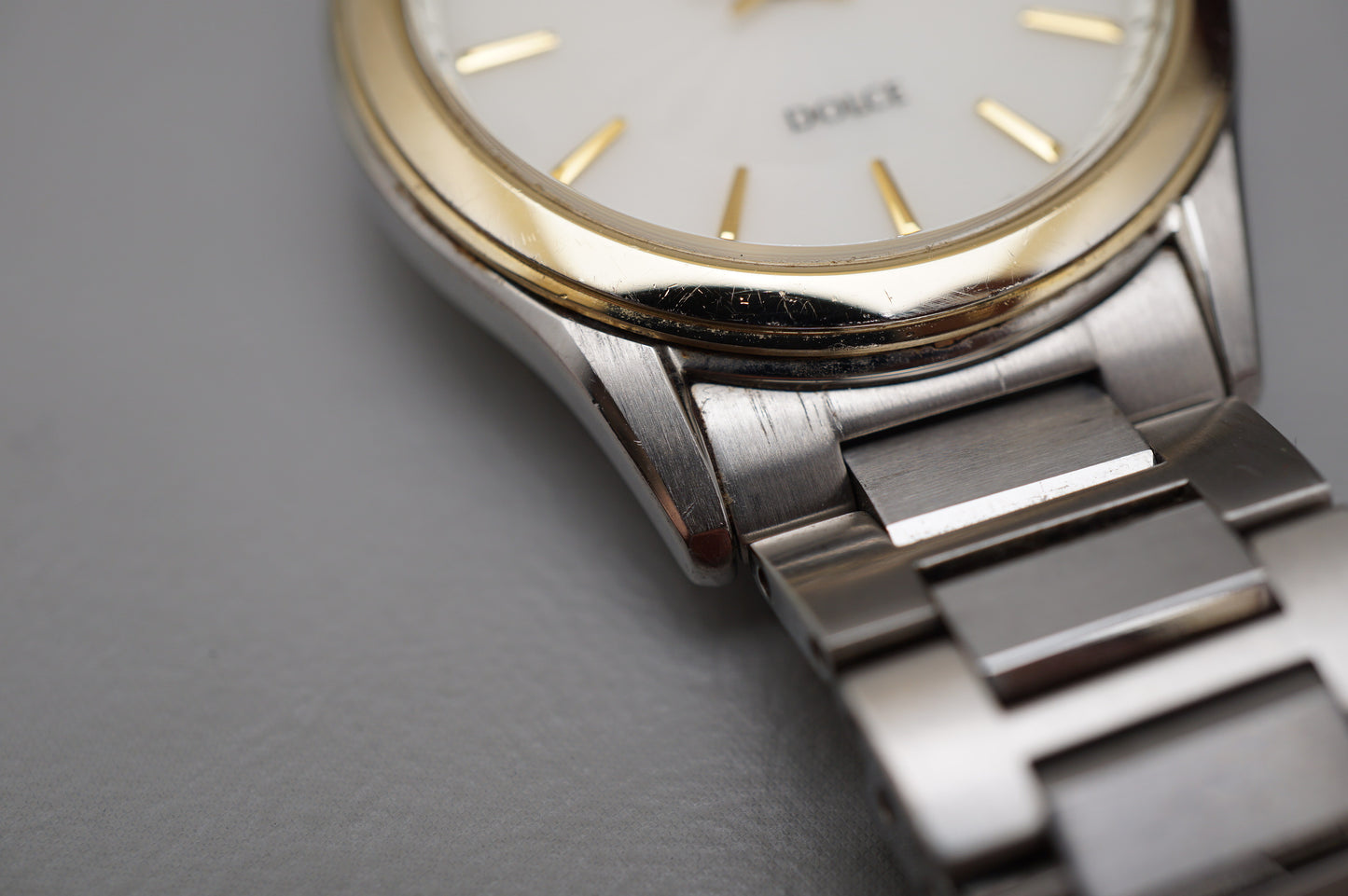 Seiko Dolce SADL014 V131 Two Tone Sunburst Dial Solar JDM Quartz Watch
