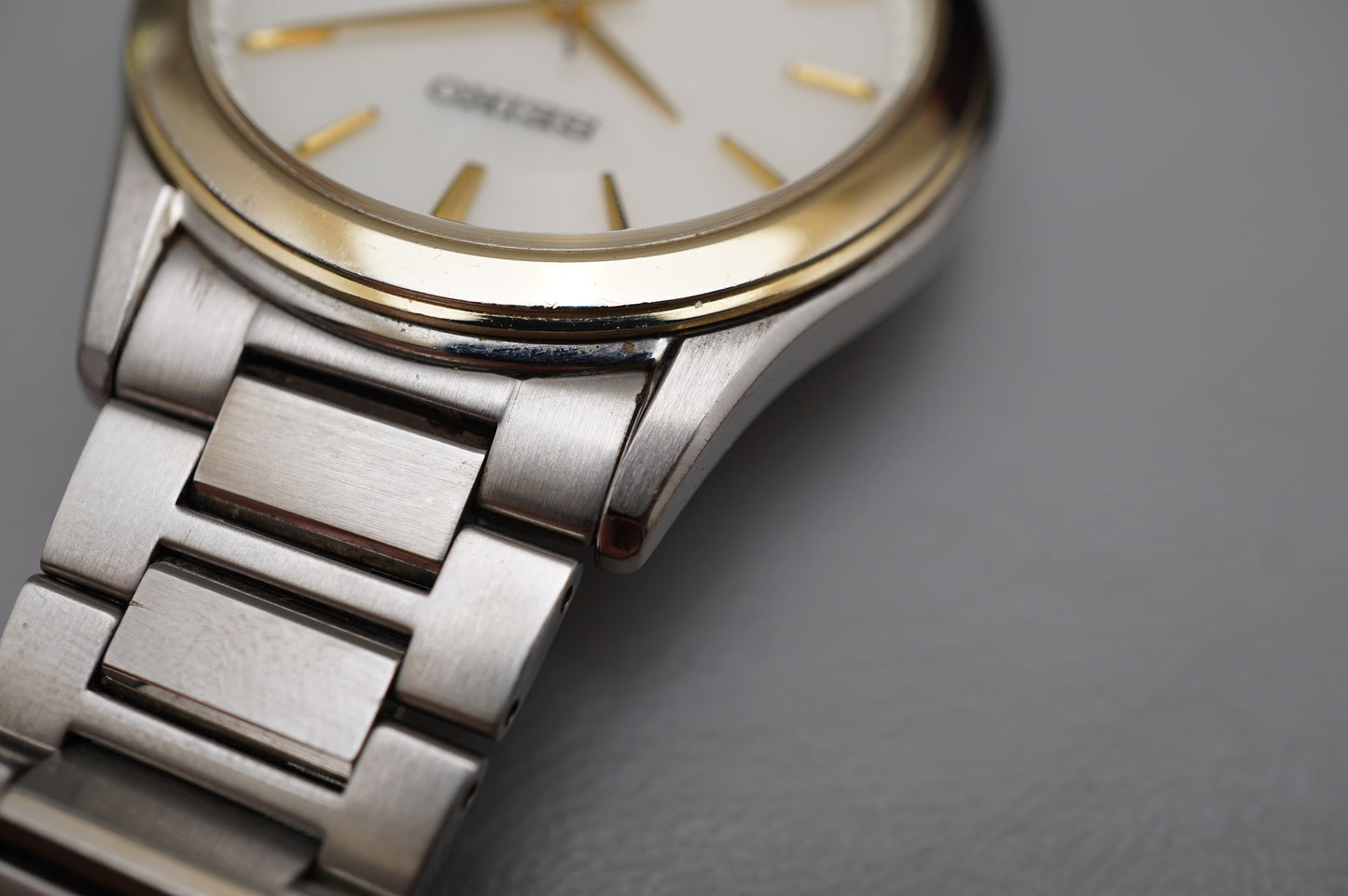 Seiko Dolce SADL014 V131 Two Tone Sunburst Dial Solar JDM Quartz Watch