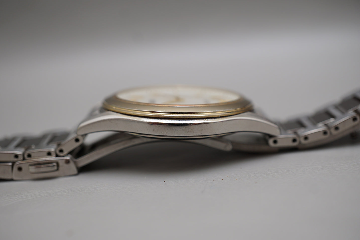 Seiko Dolce SADL014 V131 Two Tone Sunburst Dial Solar JDM Quartz Watch