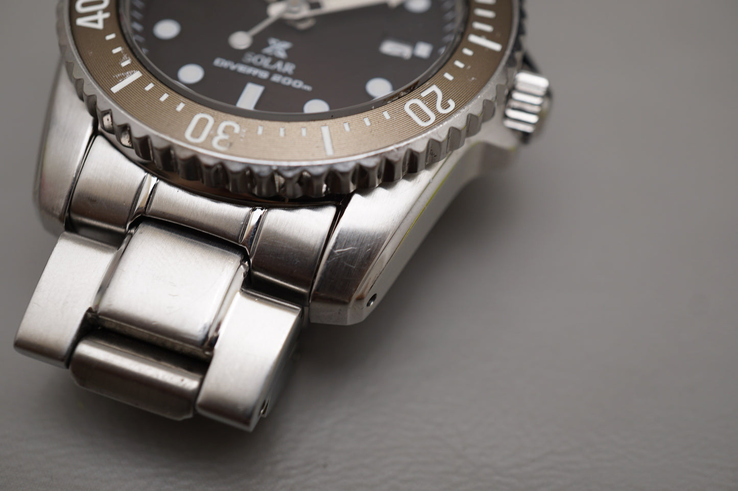 Seiko Prospex SBDN071 V147 Sunburst Brown Divers 200M Solar Quartz Watch