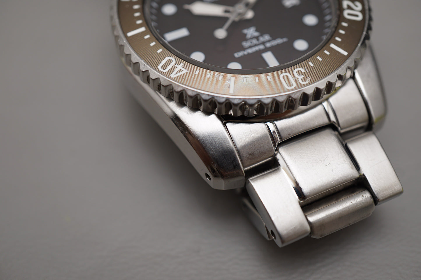 Seiko Prospex SBDN071 V147 Sunburst Brown Divers 200M Solar Quartz Watch