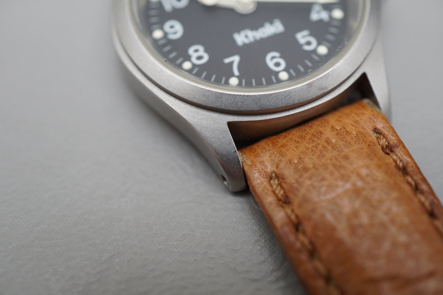 Vintage Hamilton Khaki 9771 Field Black Dial Ladies Quartz Watch Datewheel Issue