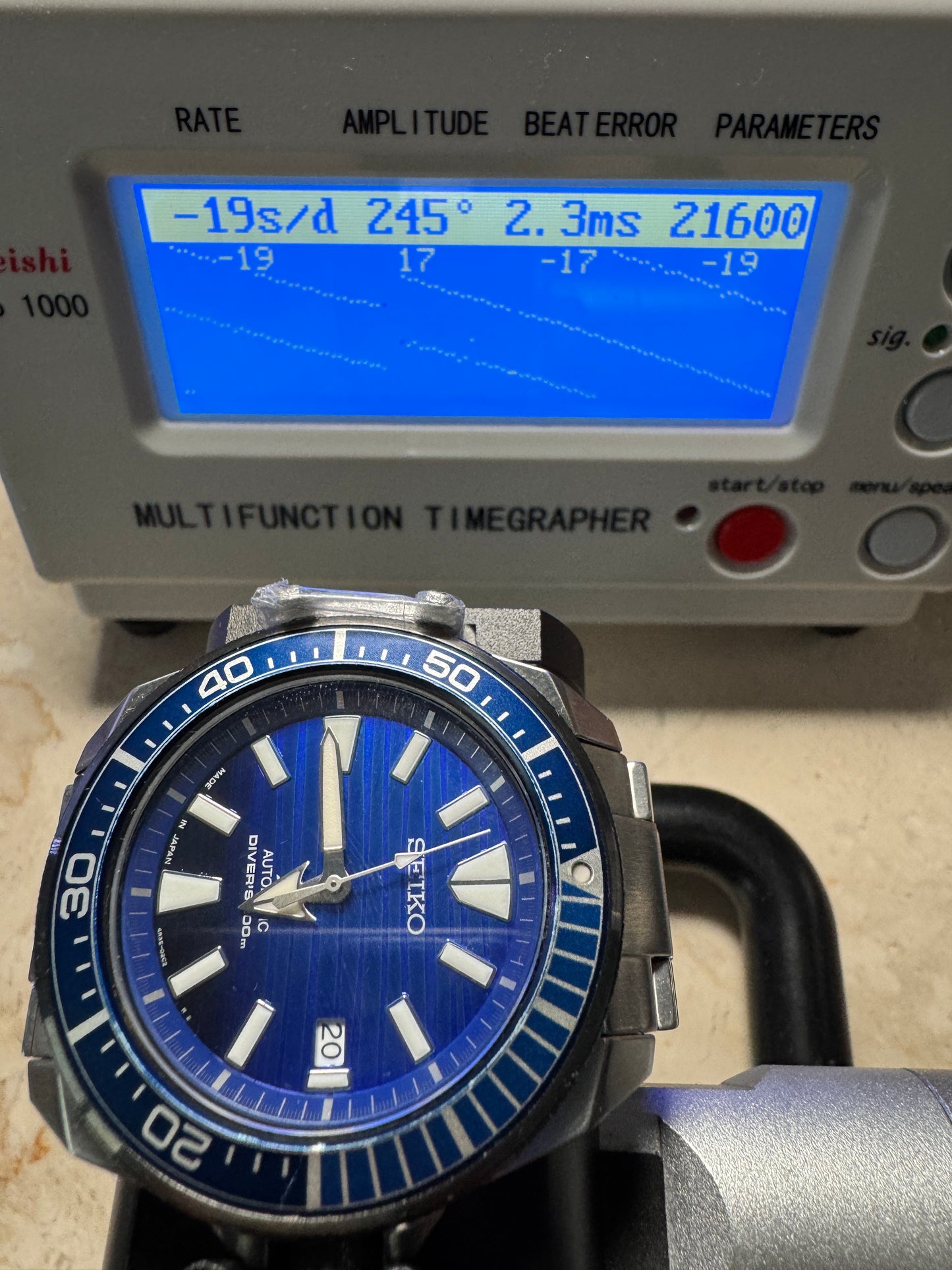 Seiko Prospex SBDY019 4R35 Save The Ocean Blue Dial Samurai Automatic Watch