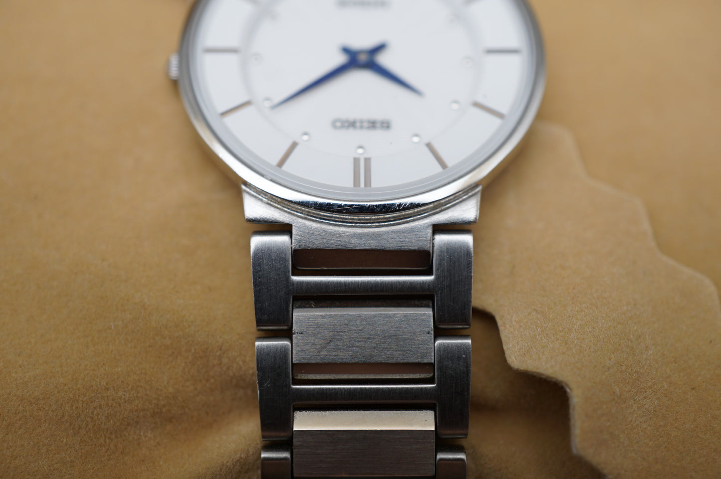 Seiko Exceline SWDL147 4J40 Sunburst White Dial JDM Ladies Quartz Watch