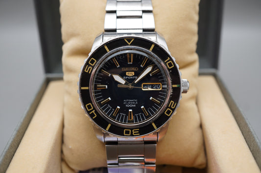 Seiko 5 Sports SNZH57J1 7S36 Fifty Five Fathoms Black Dial Automatic Watch