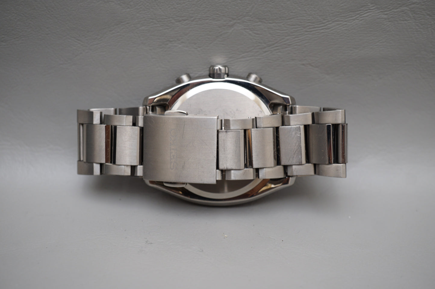 Seiko Astron SBXY009 8B63 Silver Dial JDM Titanium Radio Wave Solar Quartz Watch