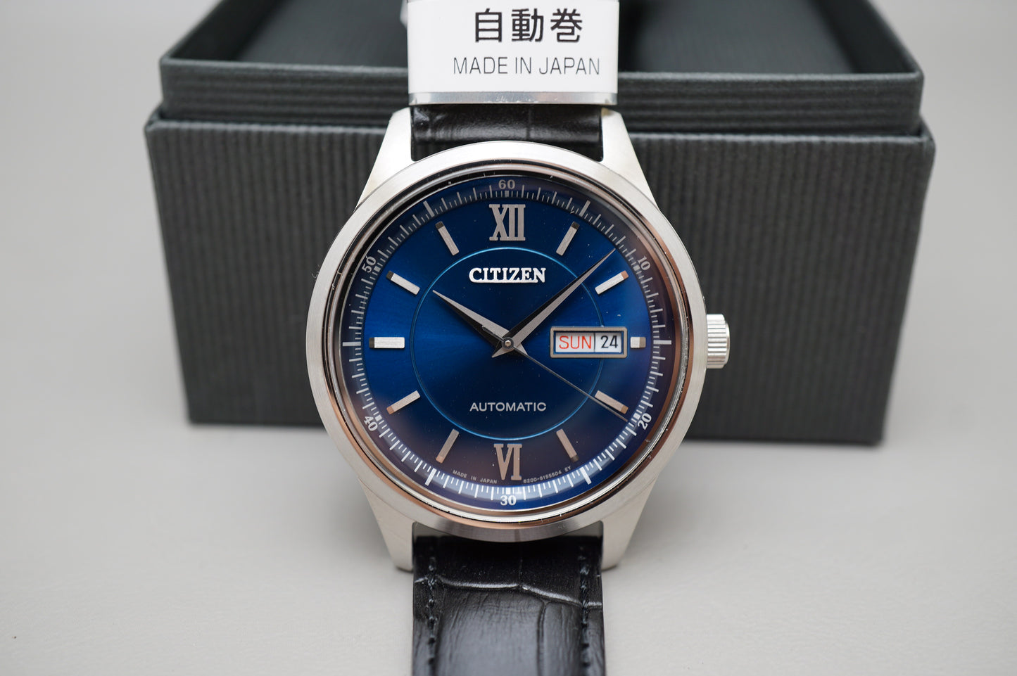 New Citizen Collection NY4050-03L Royal Blue Dial Sapphire Mens Automatic Watch