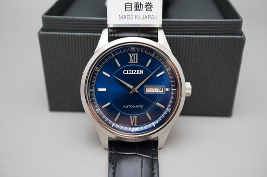 New Citizen Collection NY4050-03L Royal Blue Dial Sapphire Mens Automatic Watch