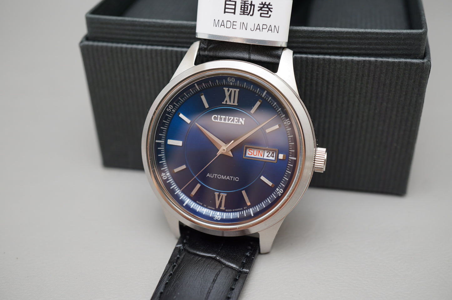 New Citizen Collection NY4050-03L Royal Blue Dial Sapphire Mens Automatic Watch