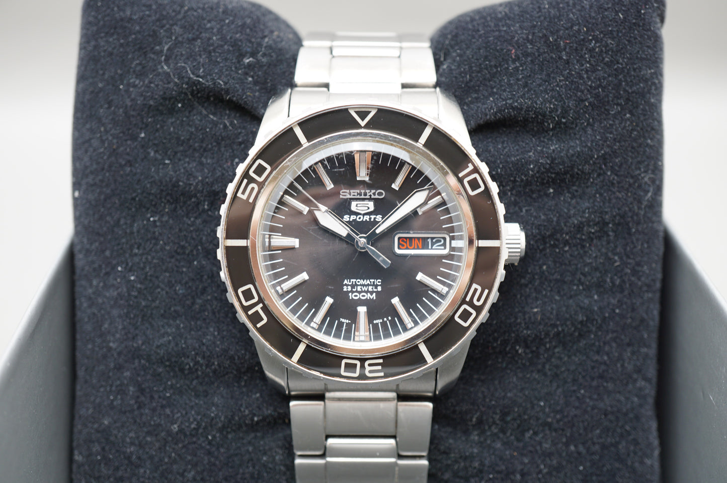 Seiko 5 Sports SNZH55K1 7S36 Fifty Five Fathoms Black Dial Automatic Watch