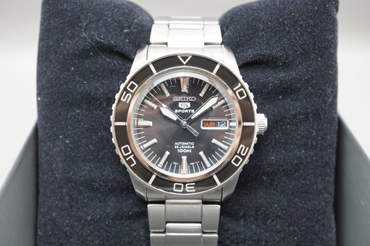 Seiko 5 Sports SNZH55K1 7S36 Fifty Five Fathoms Black Dial Automatic Watch