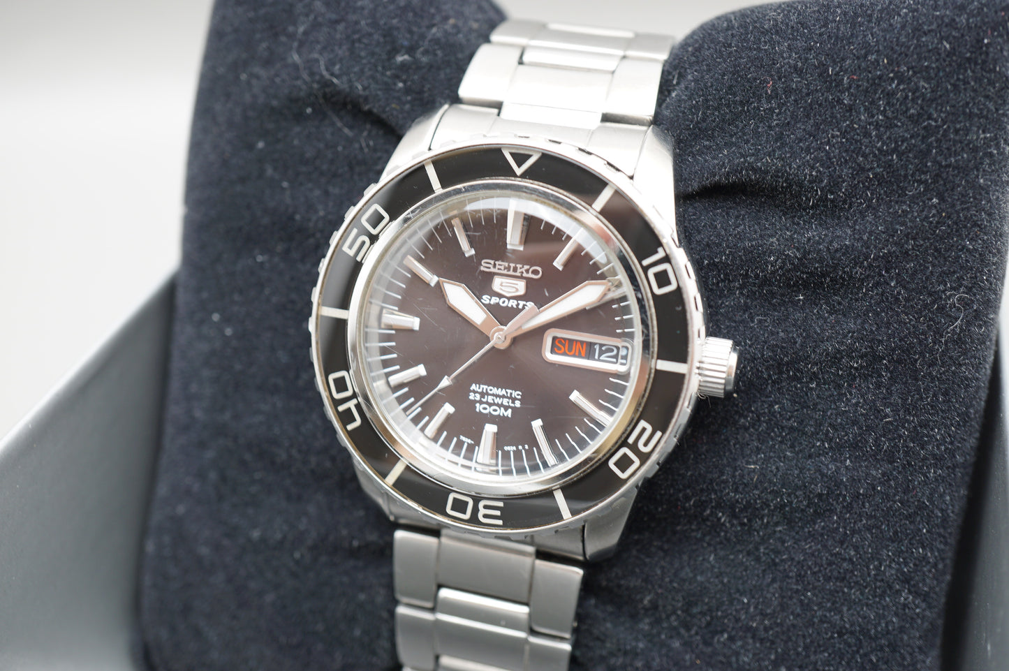 Seiko 5 Sports SNZH55K1 7S36 Fifty Five Fathoms Black Dial Automatic Watch