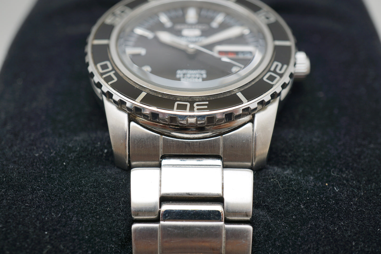 Seiko 5 Sports SNZH55K1 7S36 Fifty Five Fathoms Black Dial Automatic Watch