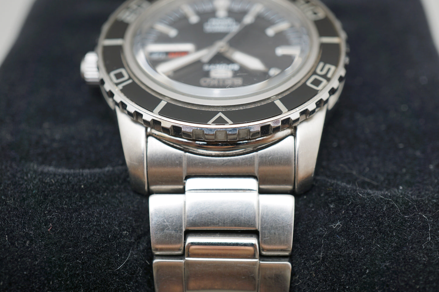 Seiko 5 Sports SNZH55K1 7S36 Fifty Five Fathoms Black Dial Automatic Watch