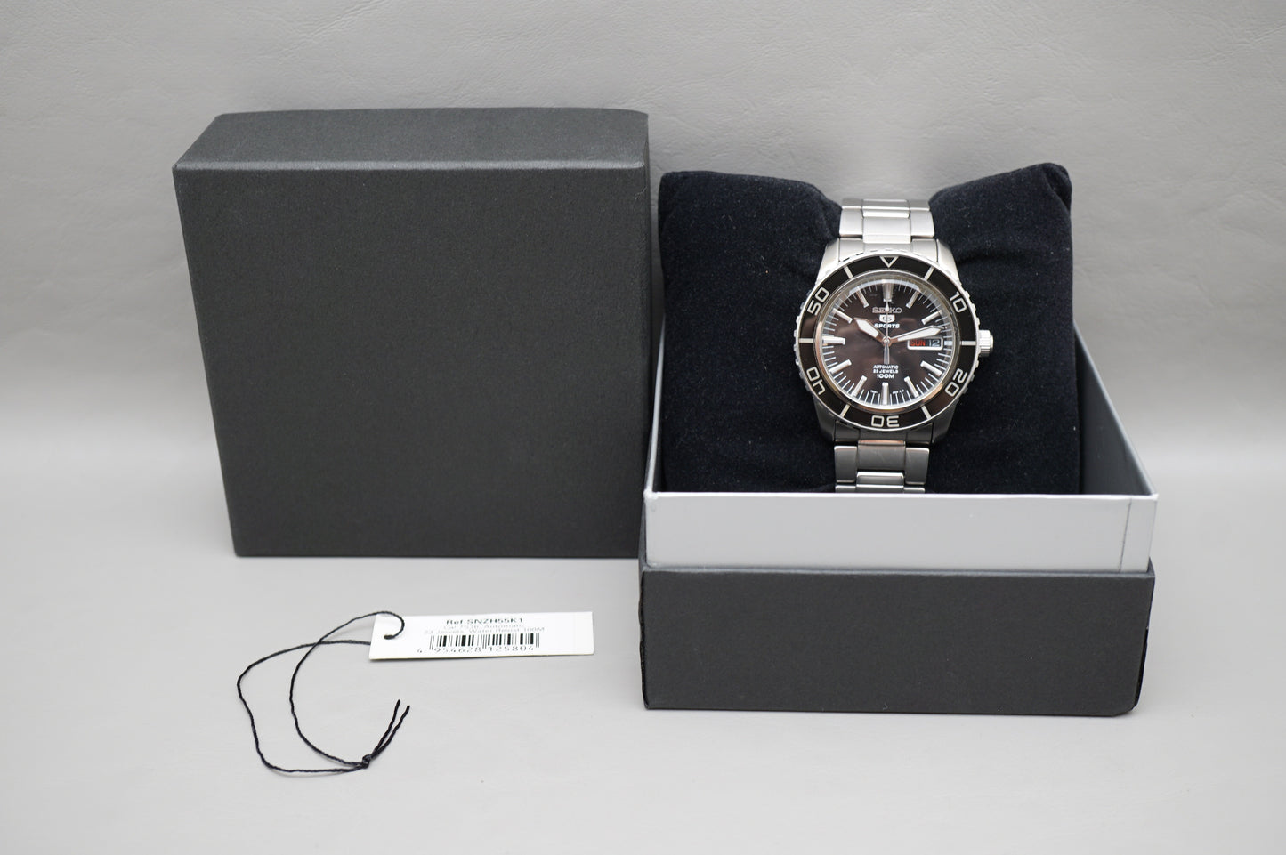 Seiko 5 Sports SNZH55K1 7S36 Fifty Five Fathoms Black Dial Automatic Watch