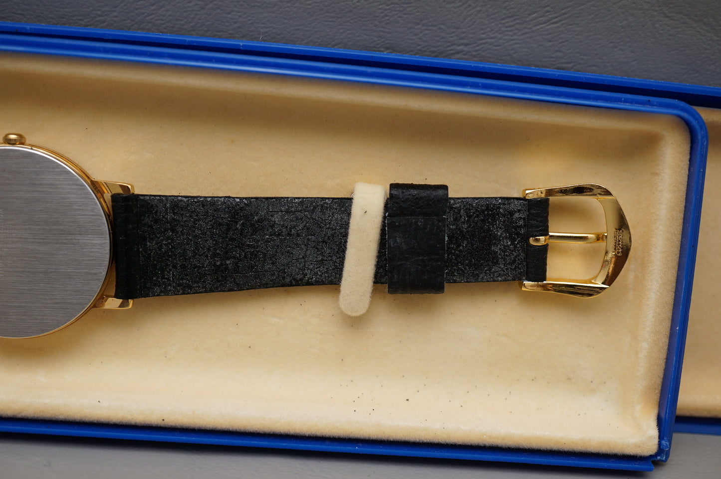 Vintage 1992 Seiko 7N01-8000 Gold Tone Champagne Dial Quartz Watch