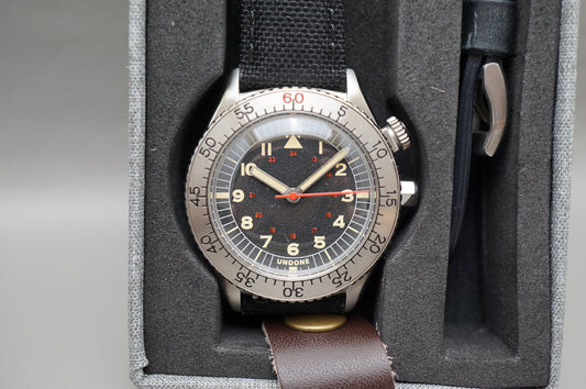 Undone ARO-CMD-SLB NH35 Aero Commando Black Dial Vintage Style Automatic Watch