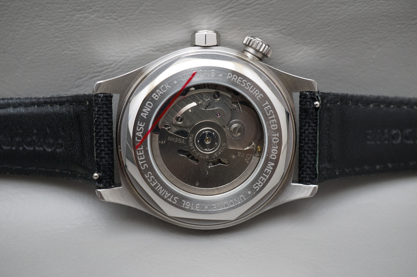 Undone ARO-CMD-SLB NH35 Aero Commando Black Dial Vintage Style Automatic Watch