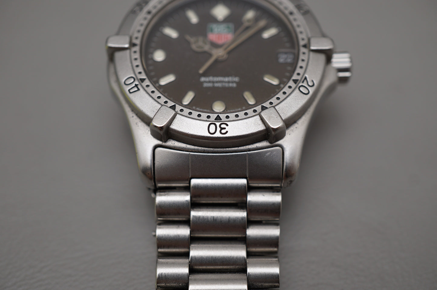 Vintage 1997 Tag Heuer 2000 669.213F Black Dial 200M Automatic Watch