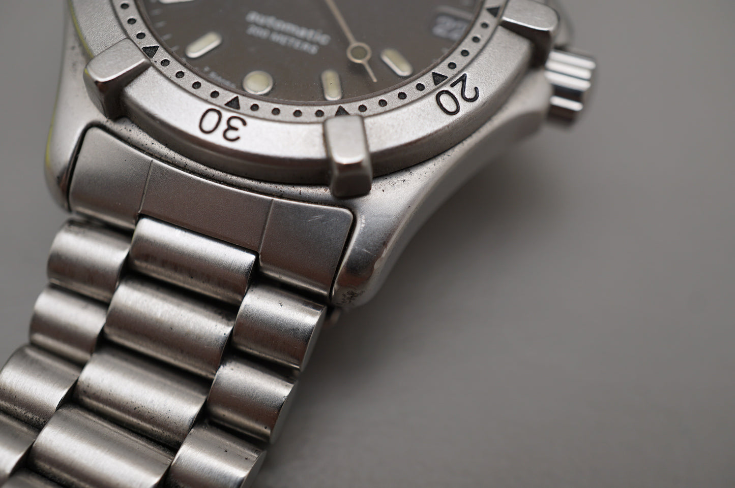 Vintage 1997 Tag Heuer 2000 669.213F Black Dial 200M Automatic Watch