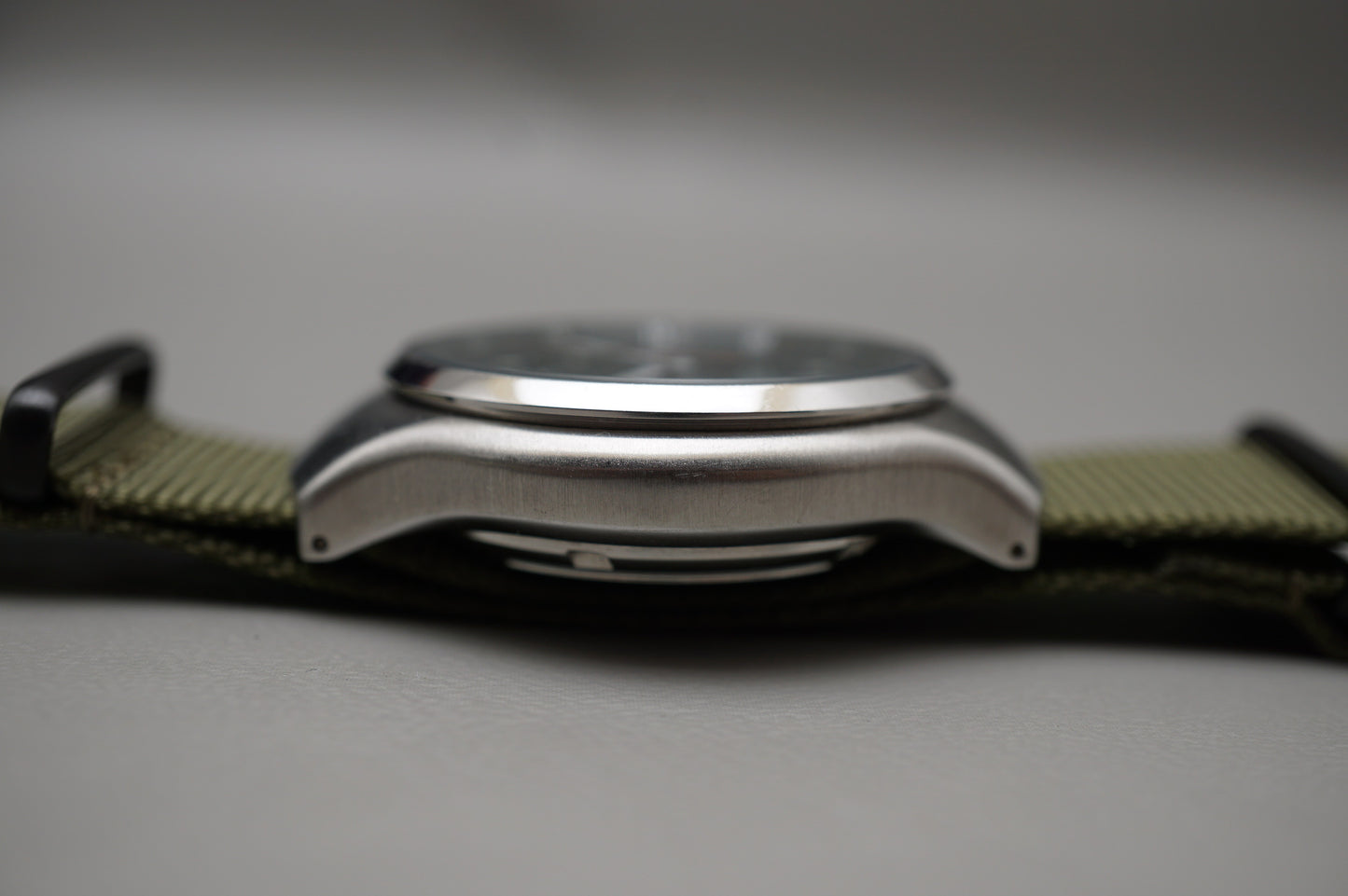 Seiko S-Wave SKX225 7S26-0110 Green Dial Automatic Watch Rare