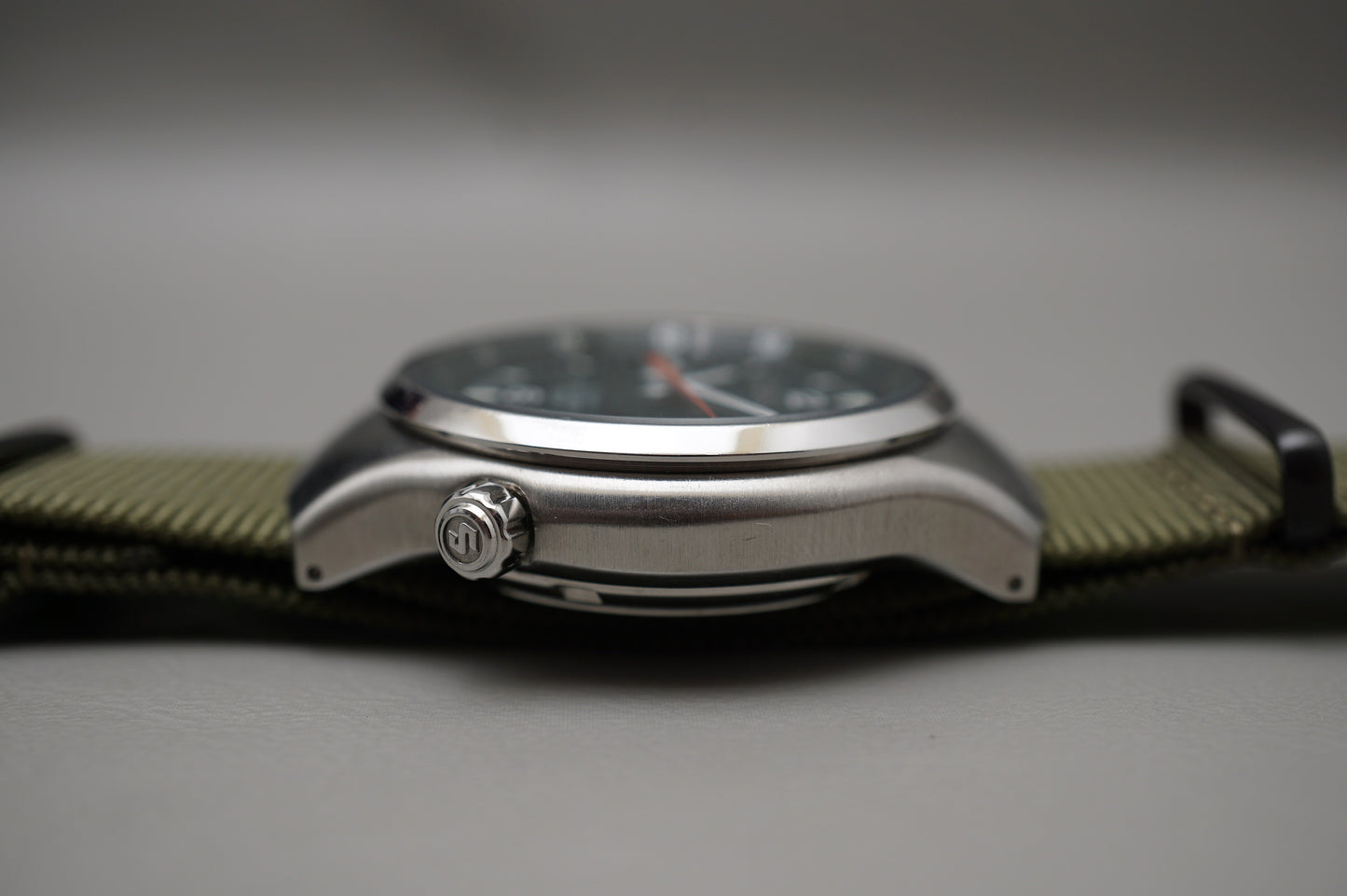 Seiko S-Wave SKX225 7S26-0110 Green Dial Automatic Watch Rare