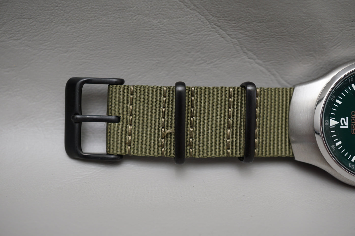 Seiko S-Wave SKX225 7S26-0110 Green Dial Automatic Watch Rare