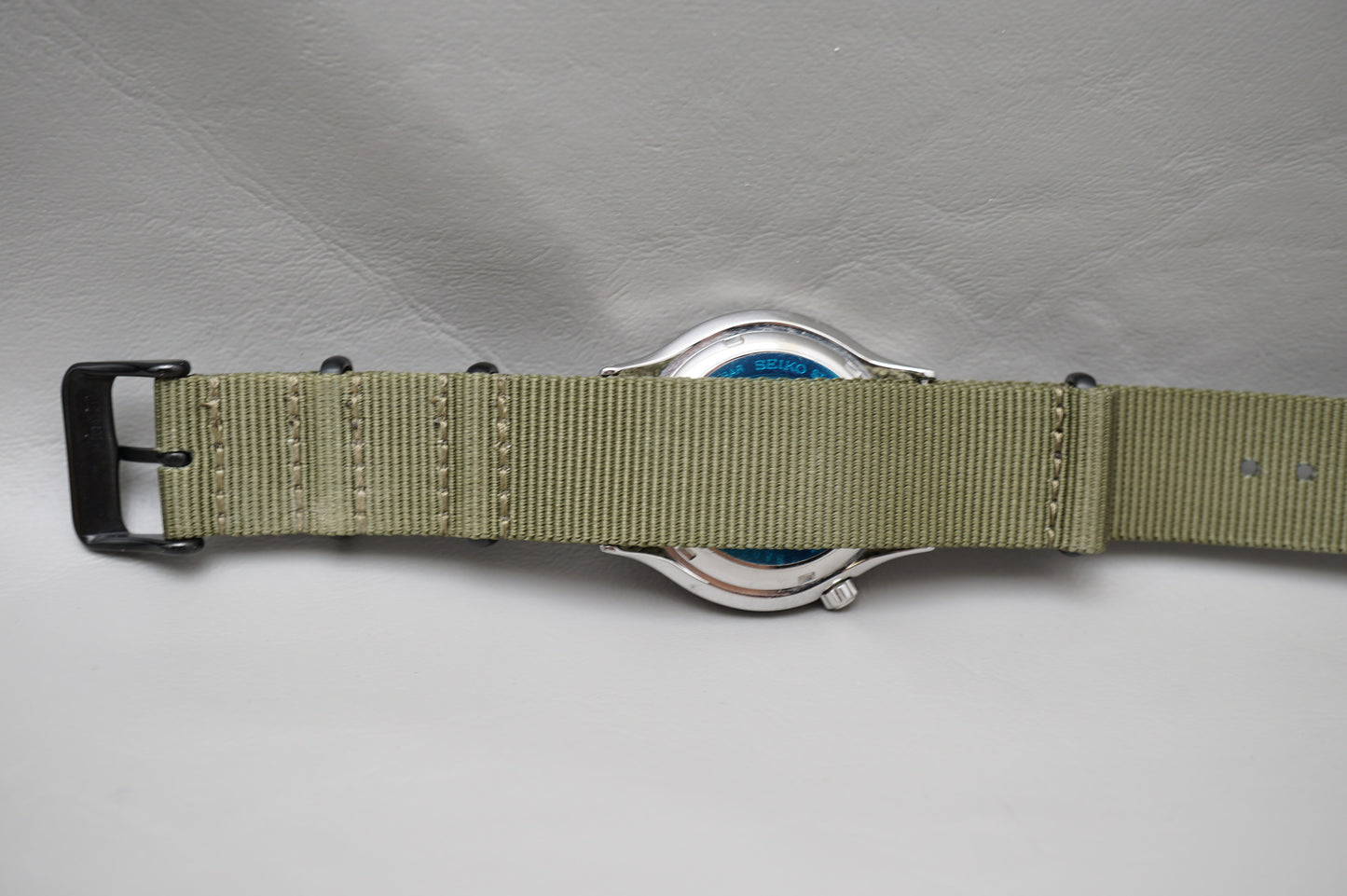 Seiko S-Wave SKX225 7S26-0110 Green Dial Automatic Watch Rare